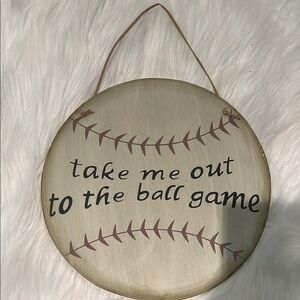 Baseball Themed Wall Hanging